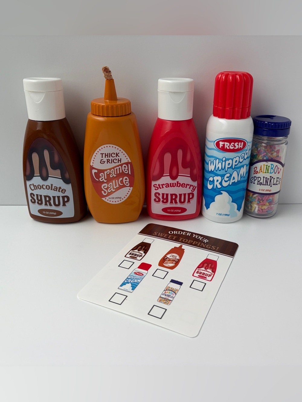 Melissa & Doug Retired Sweet Ice Cream Toppings Creative Combinations‎ Set